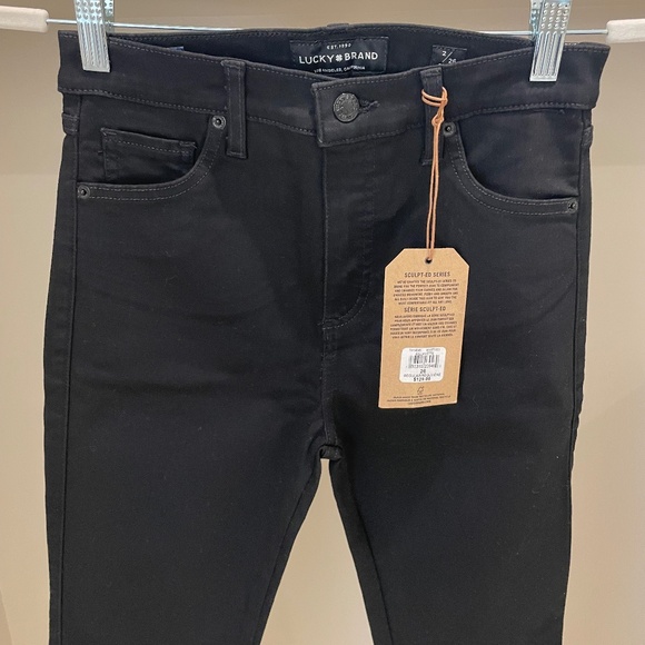 NWT Lucky Brand Scultp-ed Series Bridgette Black Skinny Jean (Size 2 / 26) - Picture 4 of 7